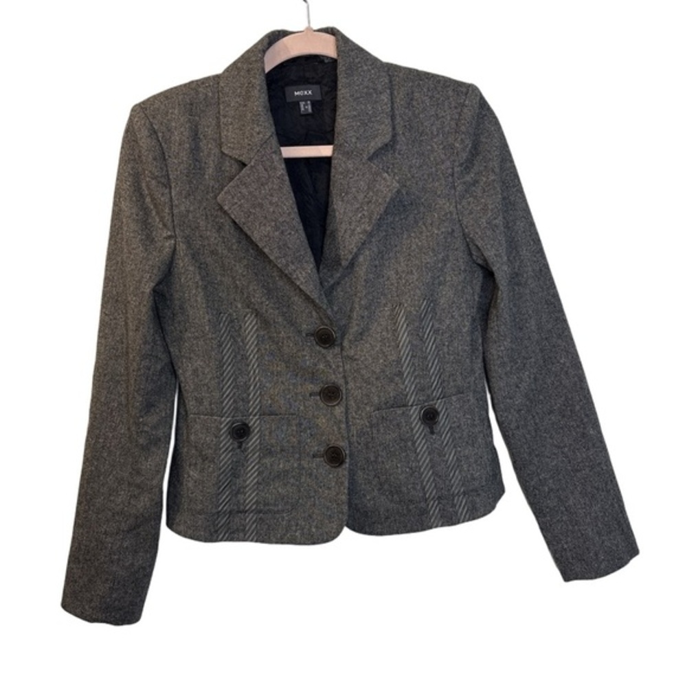 ⭐️ Mexx charcoal wool blazer- size 8
